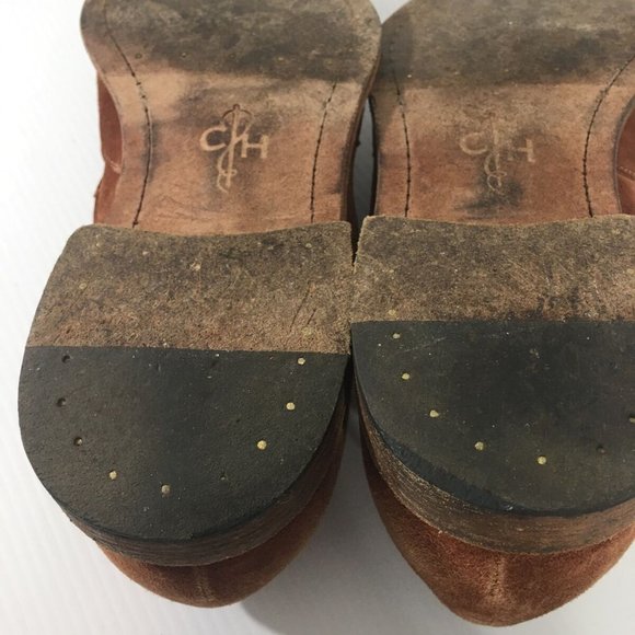 Vintage Cole Haan Mens Shoes 11.5 Suede Leather Wingtip Brown Italy main image 8